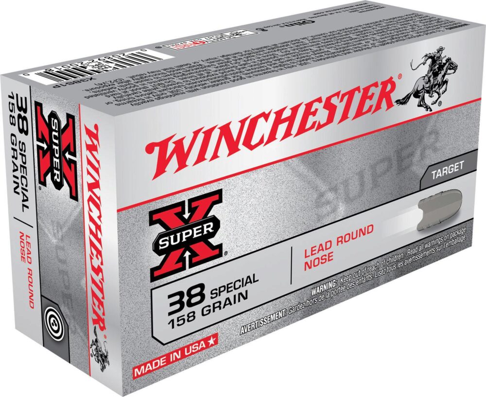 Winchester Ammo X38S1P Super X  38 Special 158 gr Lead Round Nose