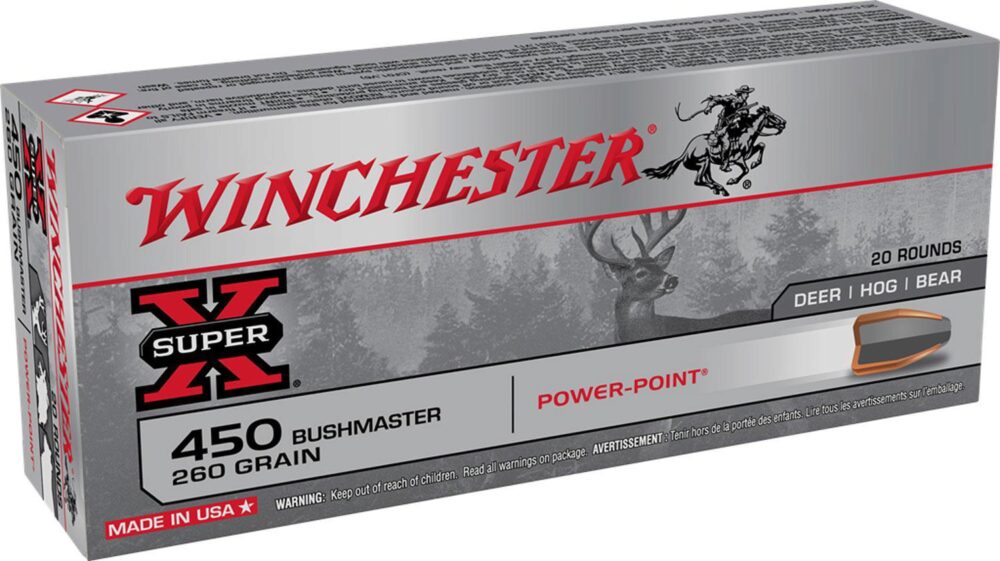 Winchester Ammo X4501 Power-Point  450 Bushmaster 260 gr Power Po