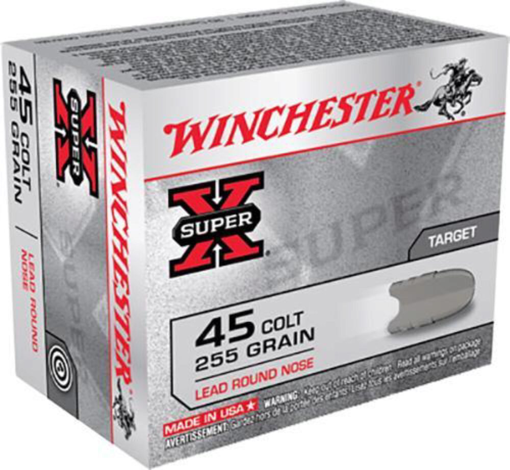 Winchester Ammo X45CP2 Super X  45 Colt 255 gr Lead Round Nose 20
