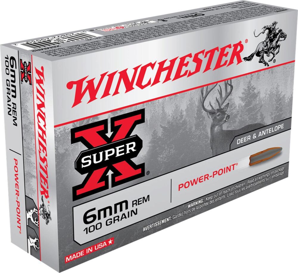 Winchester Ammo X6MMR2 Power-Point  6mm 100 gr Power Point 20 Per