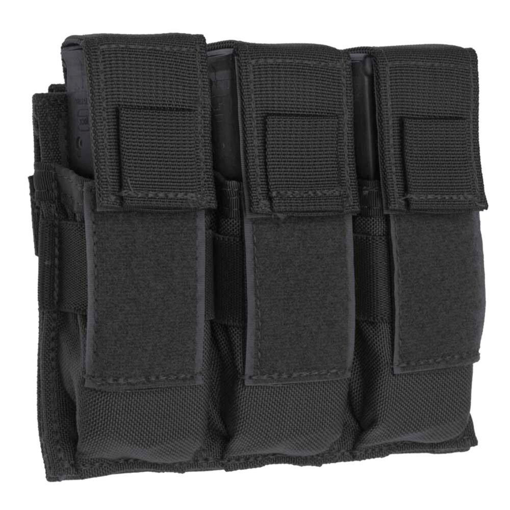 Tacshield T3603BK Universal Triple Pistol Triple Black 1000D Nylo