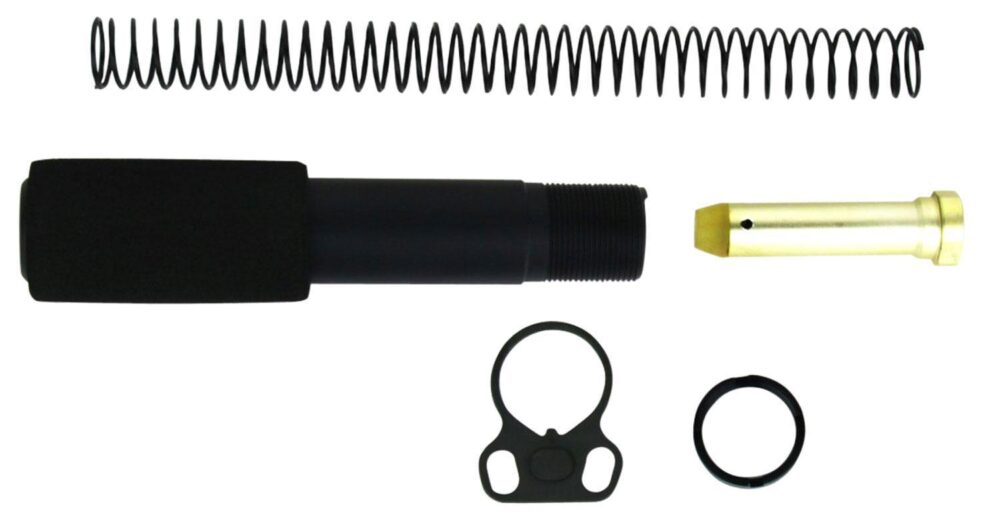 TacFire MAR049B Buffer Tube Kit Mil-Spec AR-15 Black Aluminum AR-
