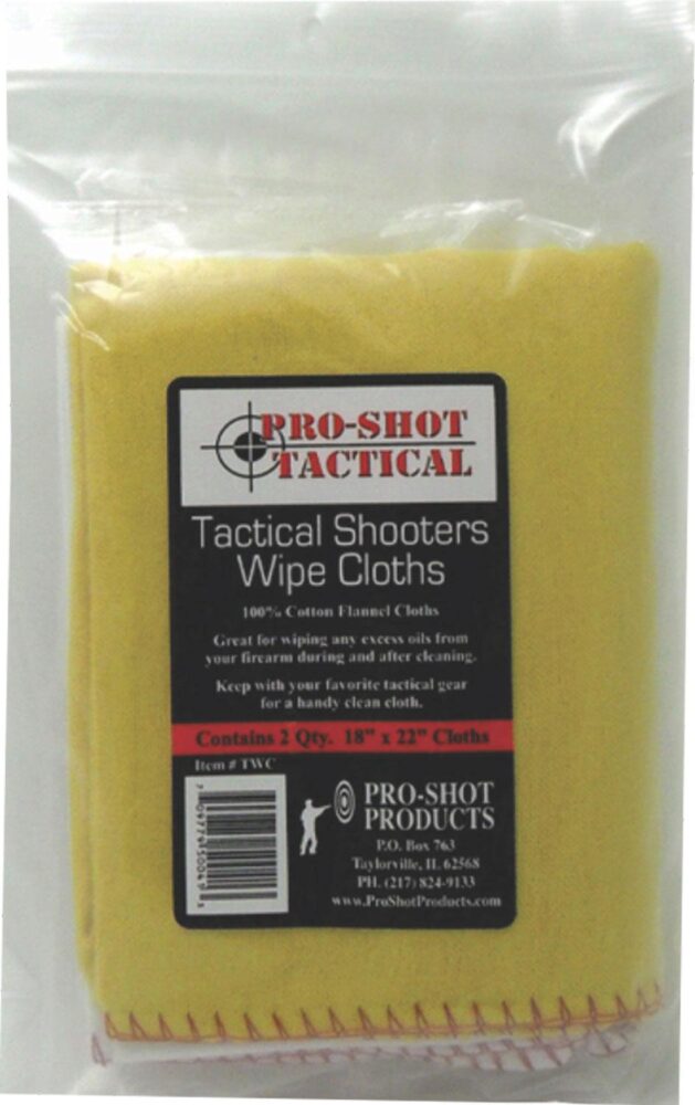 Pro-Shot TWC Tactical Shooter's Wipe Cloths 18 x 22 Cotton Flanne
