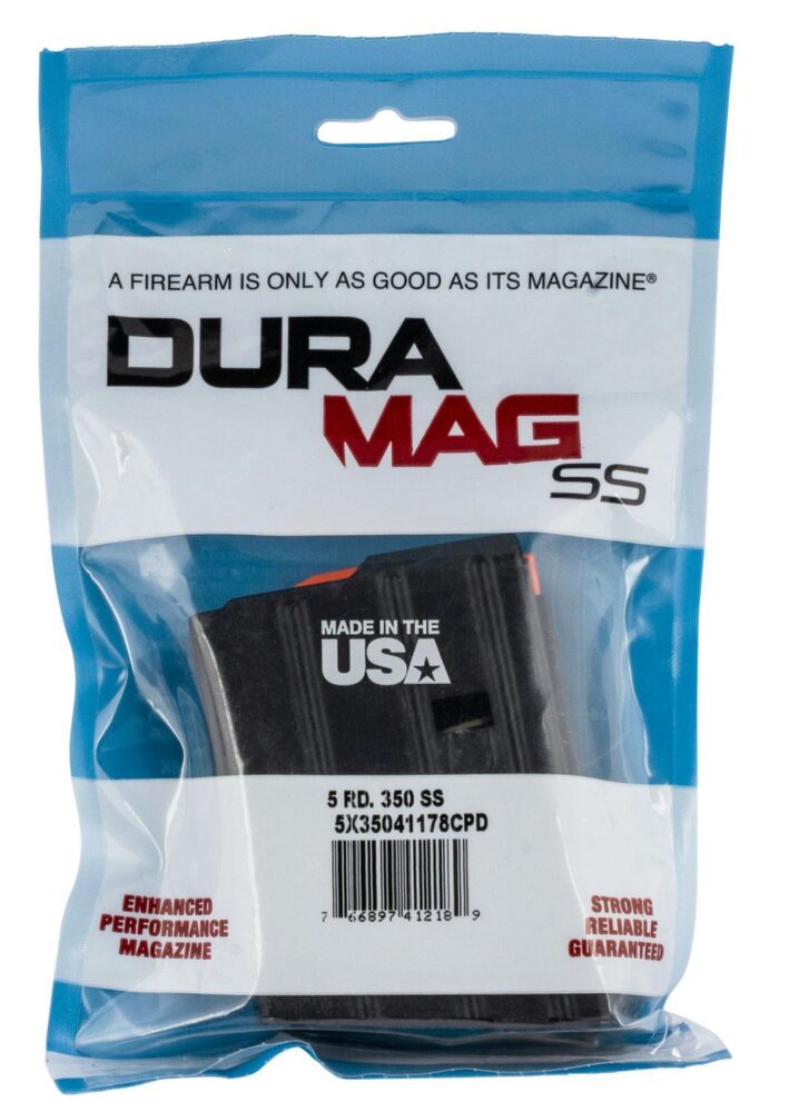 DuraMag 5X35041178CPD SS  5rd 350 Legend for AR-15 Black w/ Black