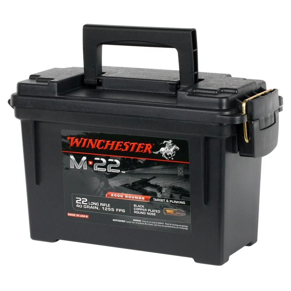 Winchester Ammo S22LRTPB M-22  22 LR 40 gr Black Copper Plated Ro