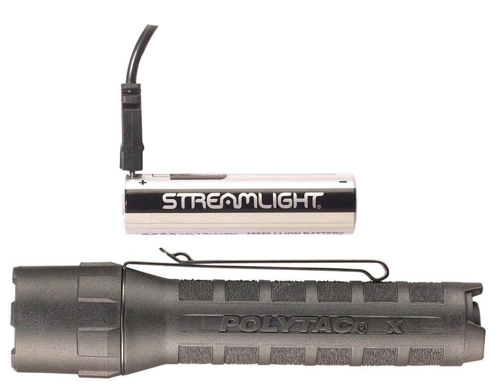 Streamlight 88610 PolyTac X USB  Black 35/260/600 Lumens White LE