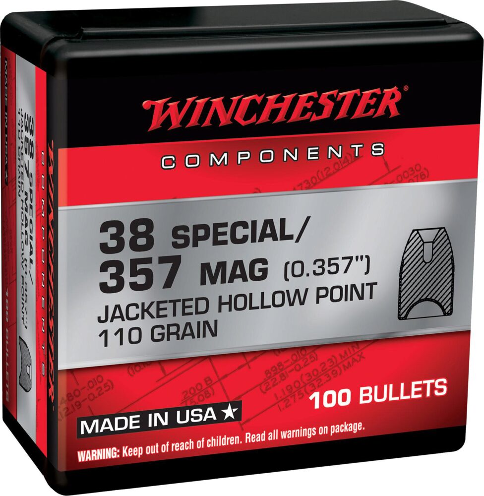 Winchester Ammo WB38HP110X Centerfire Handgun Reloading 38 Specia