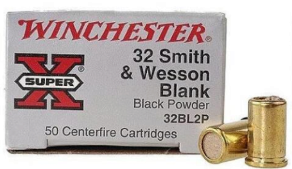 Winchester Ammo 32S&W Blank Black Pwd. .4