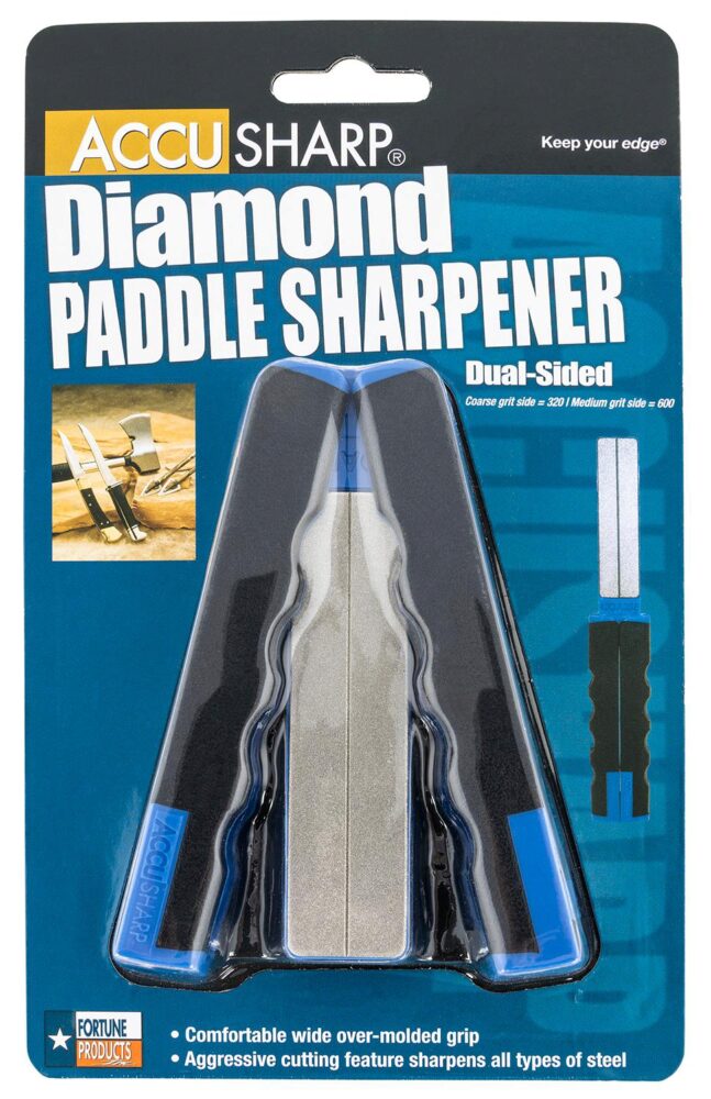 AccuSharp 051C Paddle Sharpener Folding Diamond Sharpener Black/B