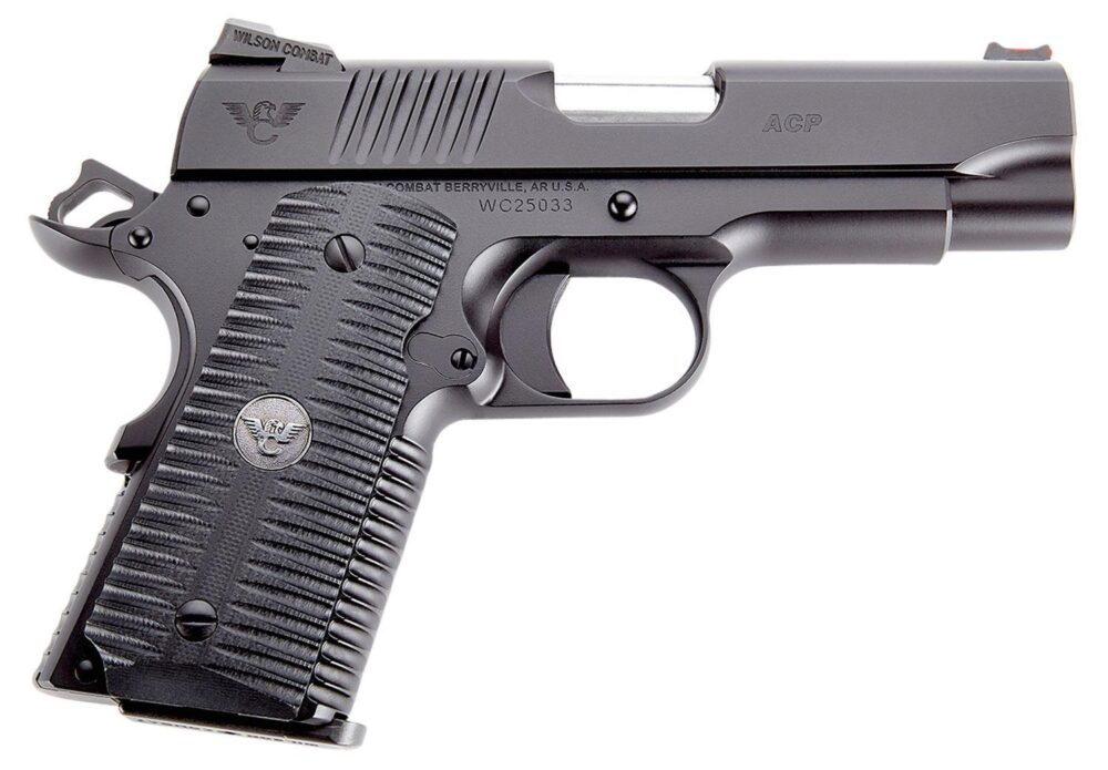Wilson Combat ACPCP45 ACP Compact SAO 45 ACP 4 7+1 Black Armor-Tu