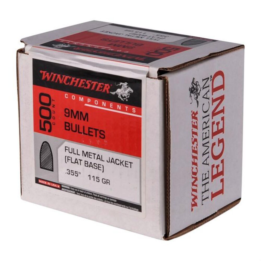 Winchester Ammo WB9FB115D Centerfire Handgun Reloading 9mm .355 1