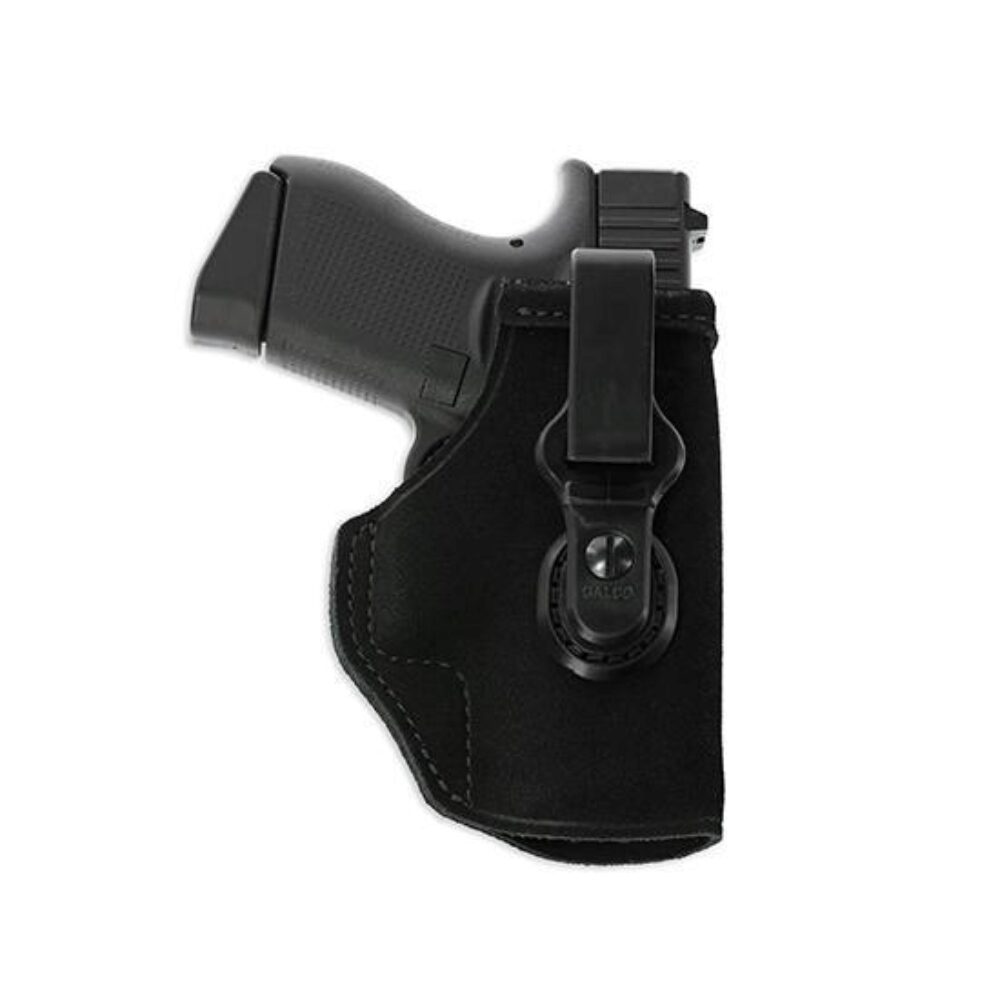 Galco TUC444B Tuck-N-Go 2.0 IWB Black Leather UniClip/Stealth Cli