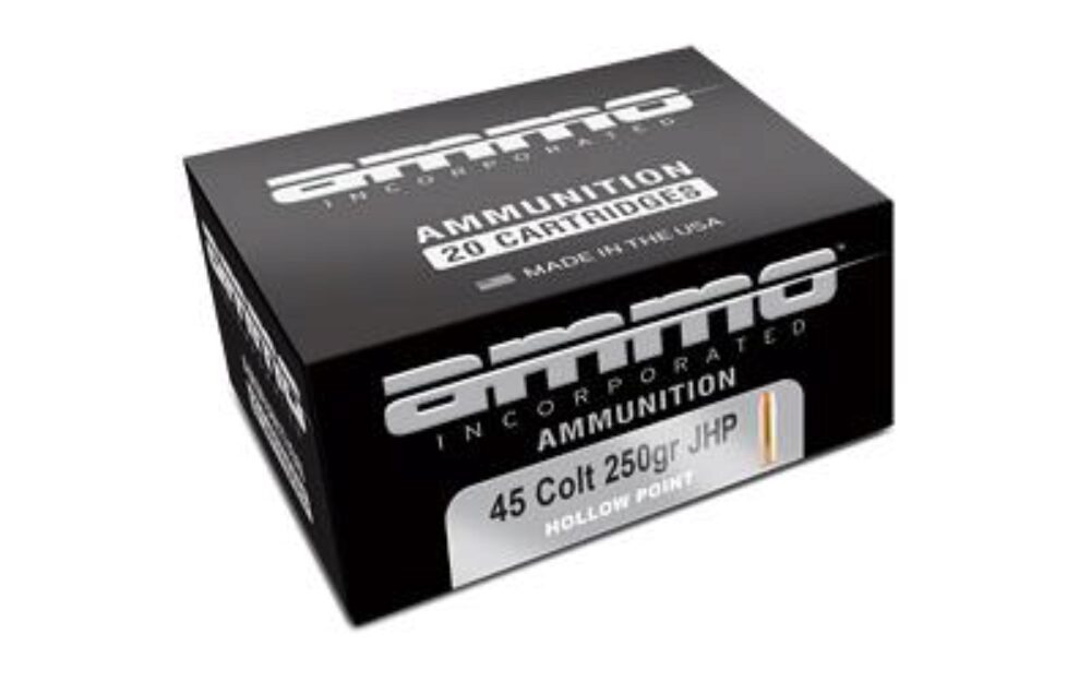 Ammo Inc 45C250JHPA20 Signature  45 Colt 250 gr Jacket Hollow Poi
