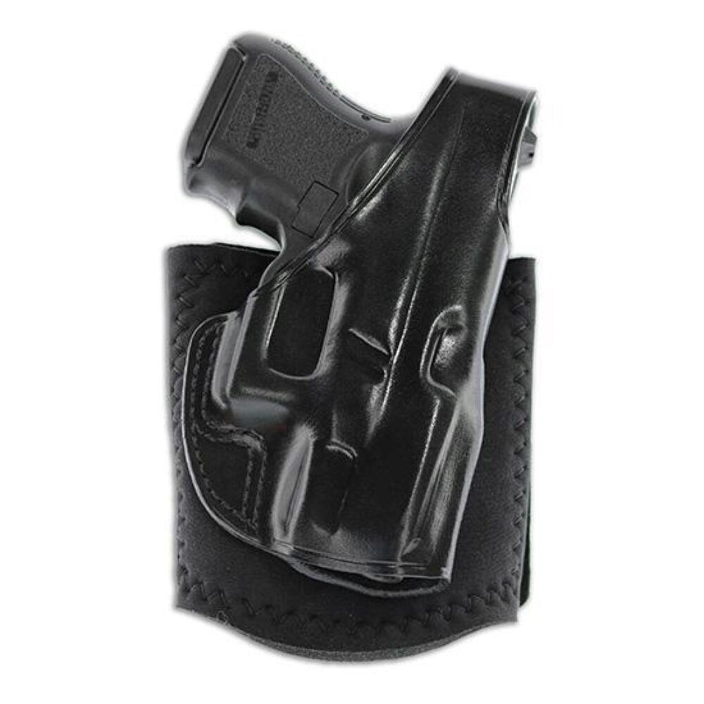 Galco AG600B Ankle Glove  Size Fits Ankles up to 13 Black Leather