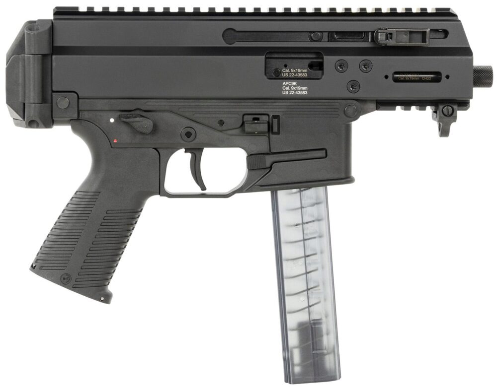 B&T Firearms 36045 APC9K Pro 9mm Luger 30+1 4.30 Black Threaded B