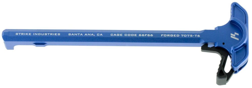Strike ARCHELBLU Extended Latch Charging Handle AR-15 Blue Anodiz