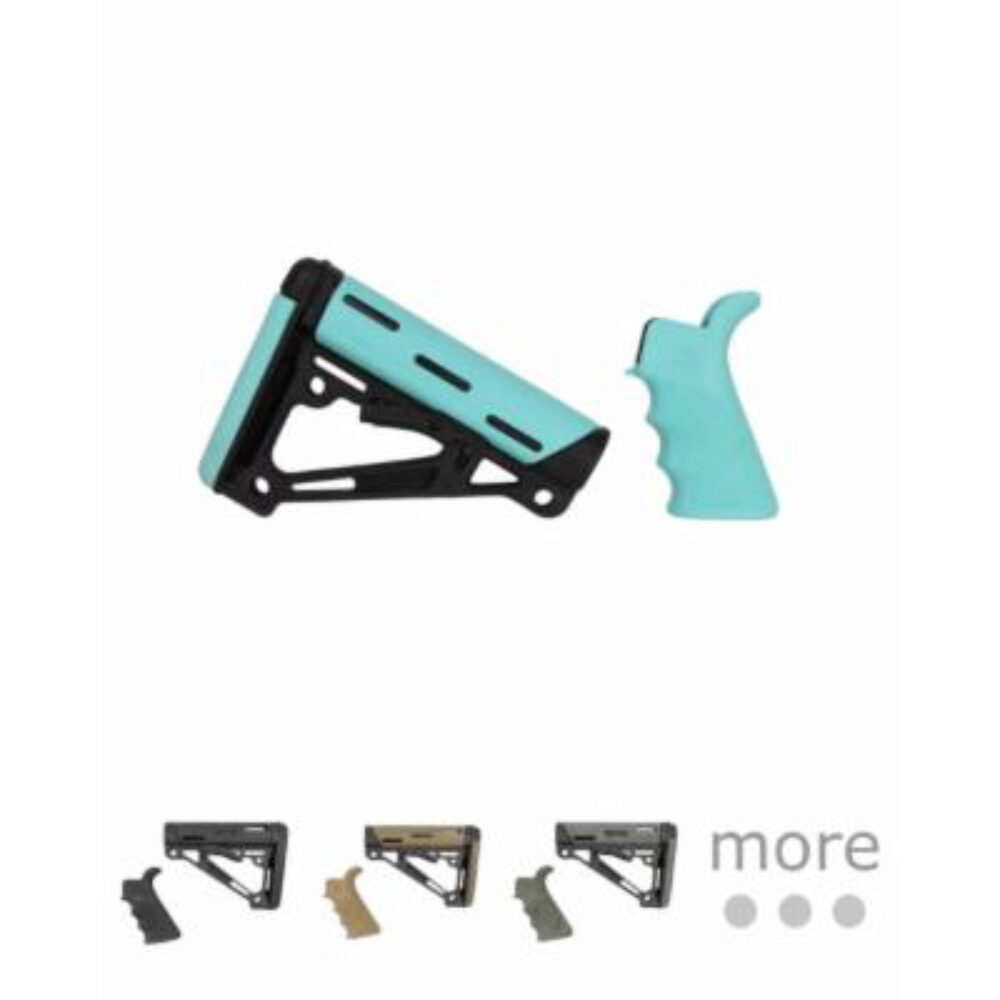 Hogue 15556 OverMolded Collapsible Buttstock Black Synthetic & Sl