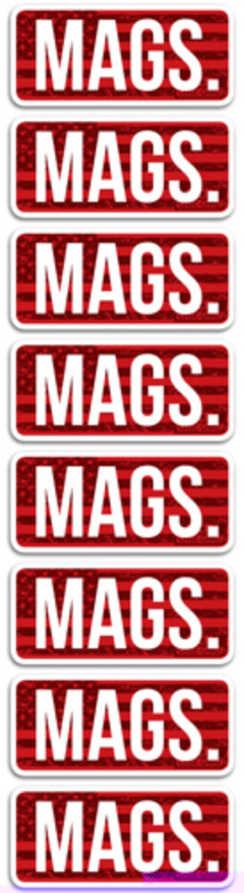 MTM Ammo Caliber Labels MAGS Red 8/ct