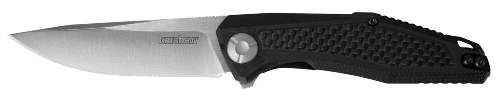 Kershaw 4037 Atmos  3 Folding Drop Point Plain Satin 8Cr13MoV SS