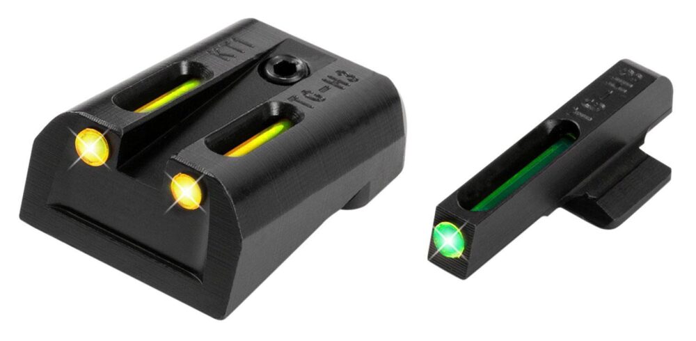 TruGlo TG131KTY TFO  Black | Green Tritium & Fiber Optic Front Si