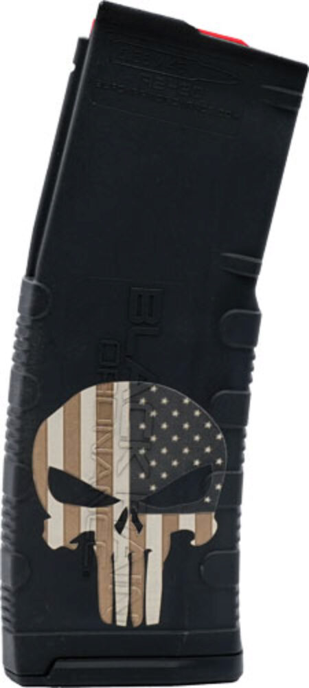 Black Rain Ordnance MAG30PUNISHW/FLAG Magazine  30rd 223 Rem/5.56