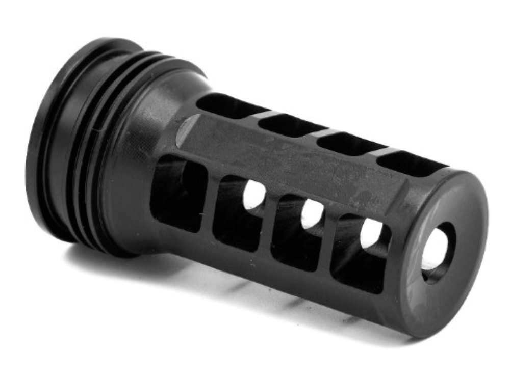 Huxwrx 1646 QD 338 Muzzle Brake Black with 5/8-24 tpi Threads &