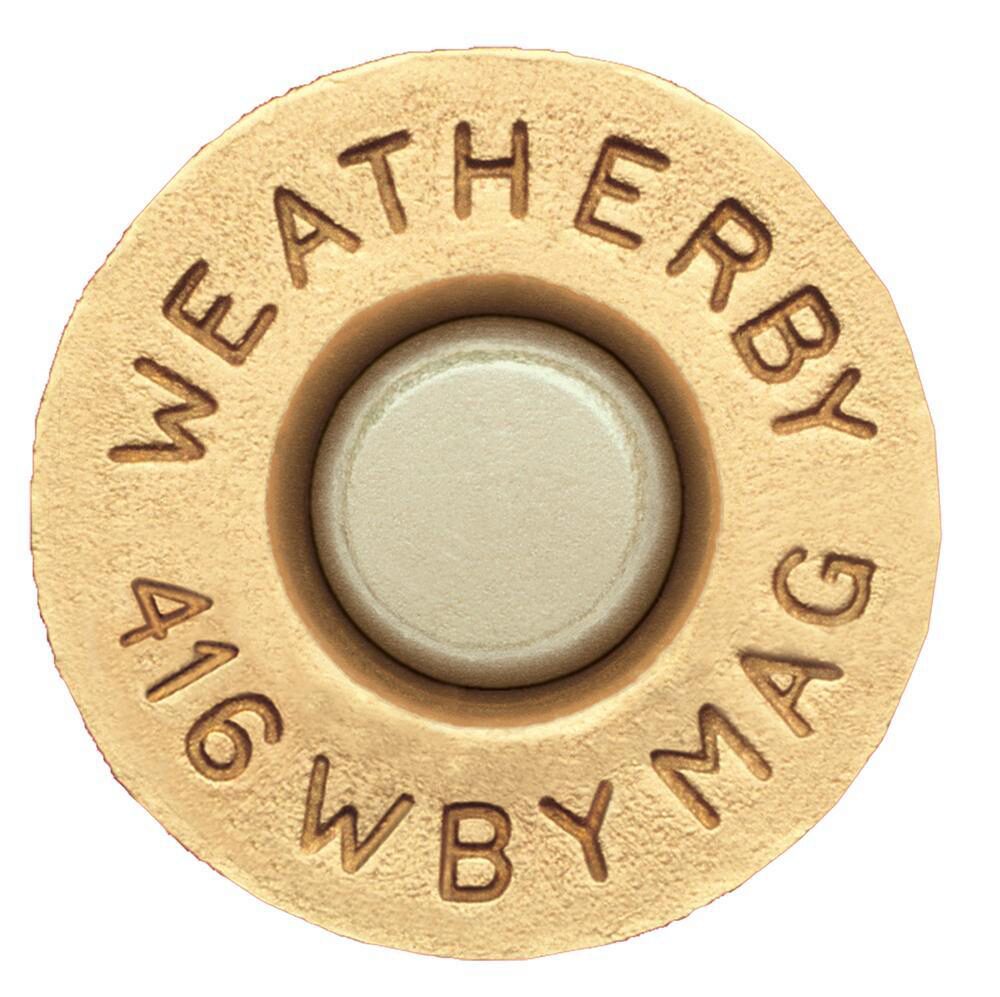 Weatherby Unprimed Brass Rifle Cartridges 20/ct  .416 Wby