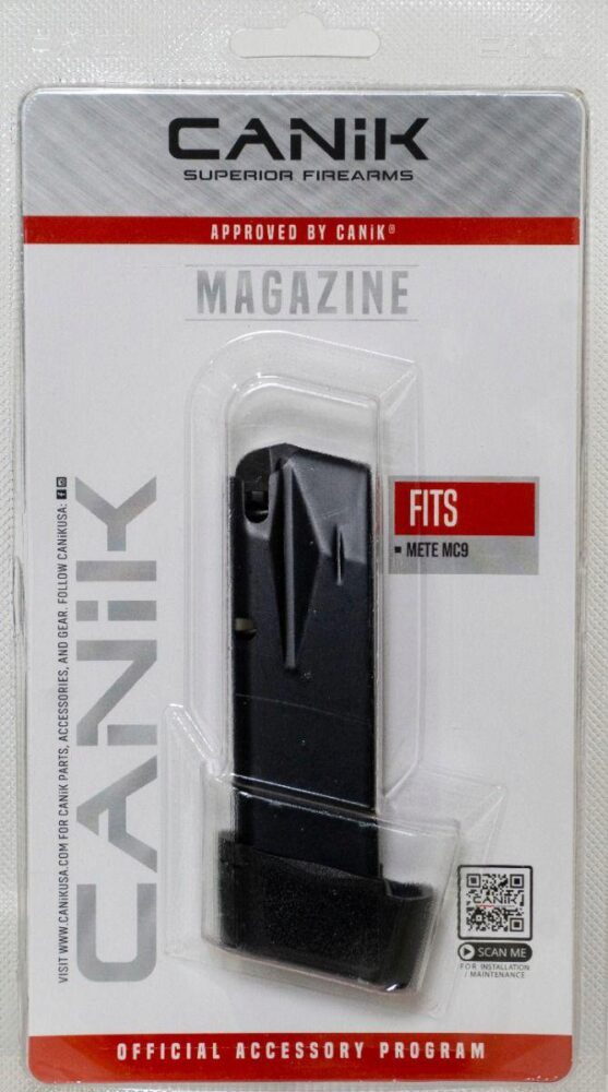 Canik MA2276 MC9  15rd 9mm Luger Black Steel