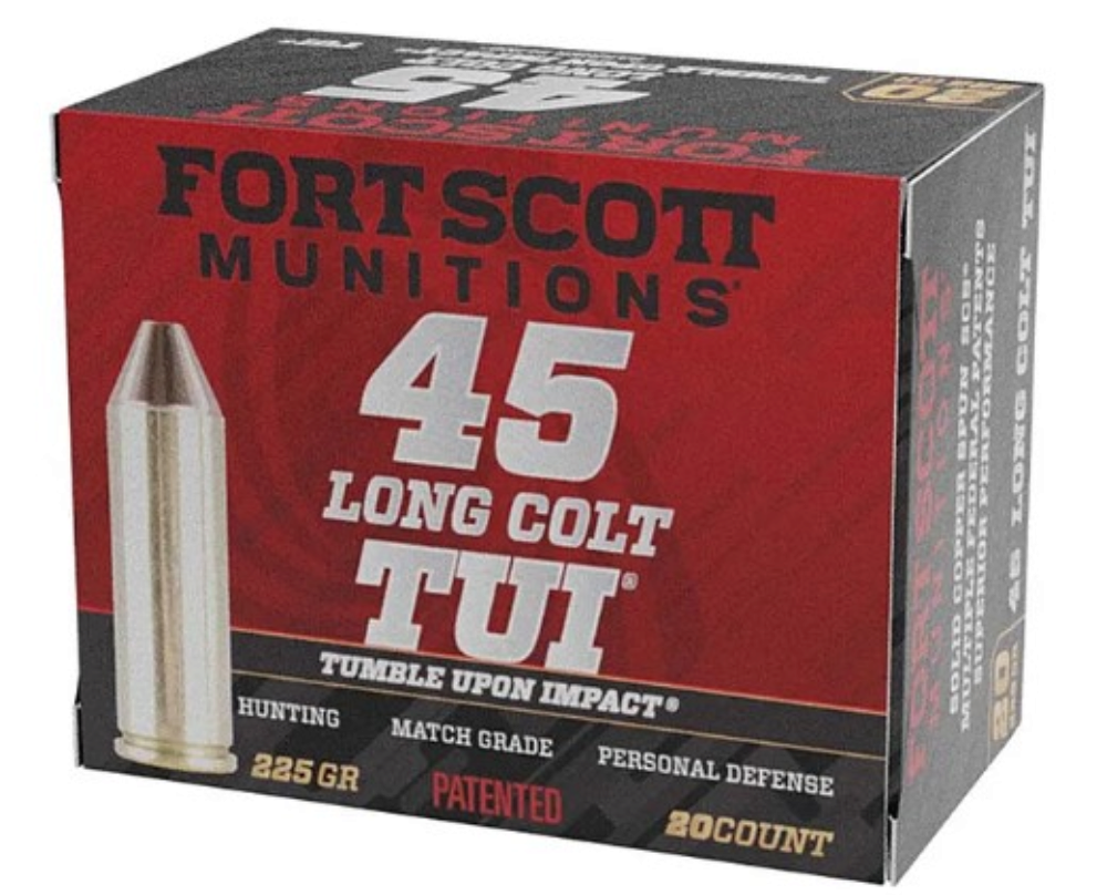 Fort Scott Munitions 45LC225SCV Tumble Upon Impact (TUI)  45 Long