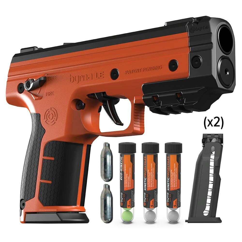 Byrna Technologies LK683001ORNKINETIC Byrna Le Kinetic Kit CO2 .6