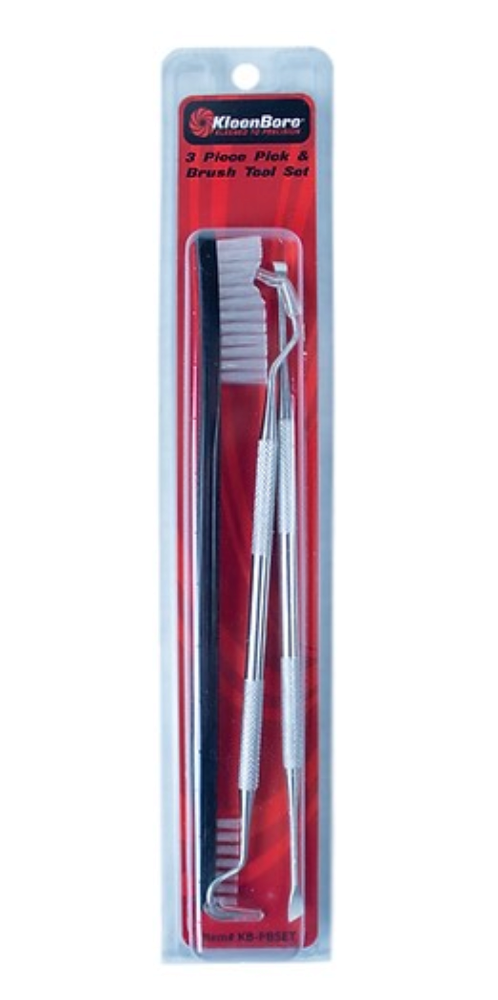 KleenBore KB-PBSET 3-Piece Pick & Brush Tool Set