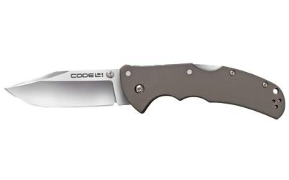 Cold Steel CS58PC Code 4  3.50 Folding Clip Point Plain Satin Pol