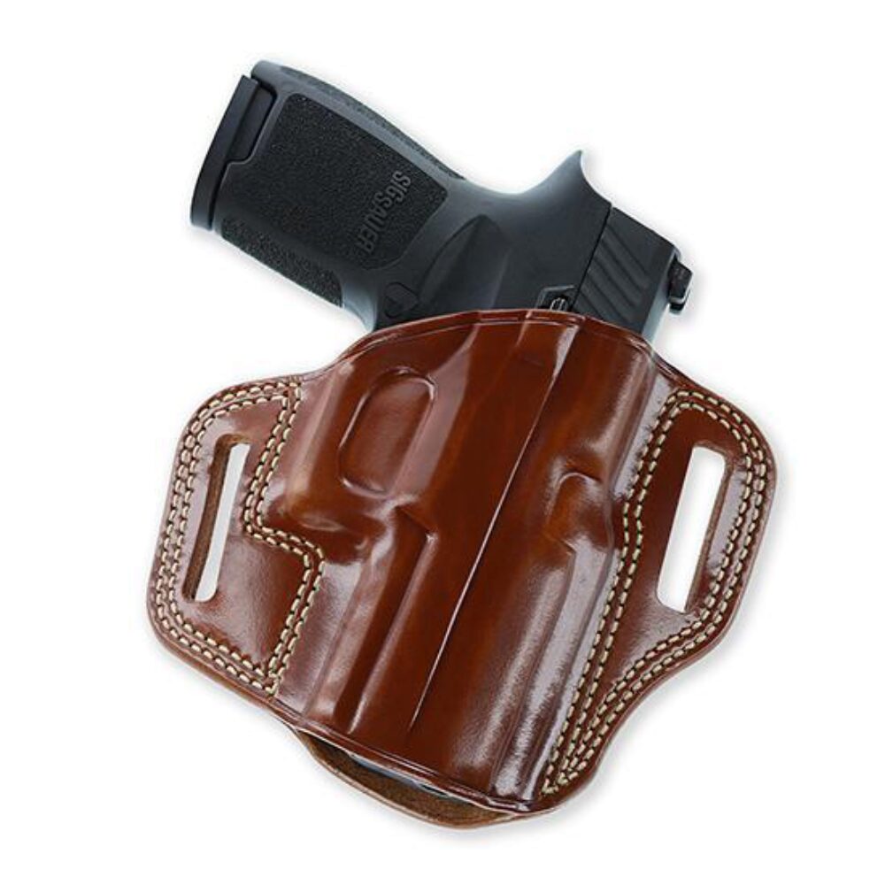 Galco CM212 Combat Master  OWB Tan Leather Belt Slide Fits 1911 R