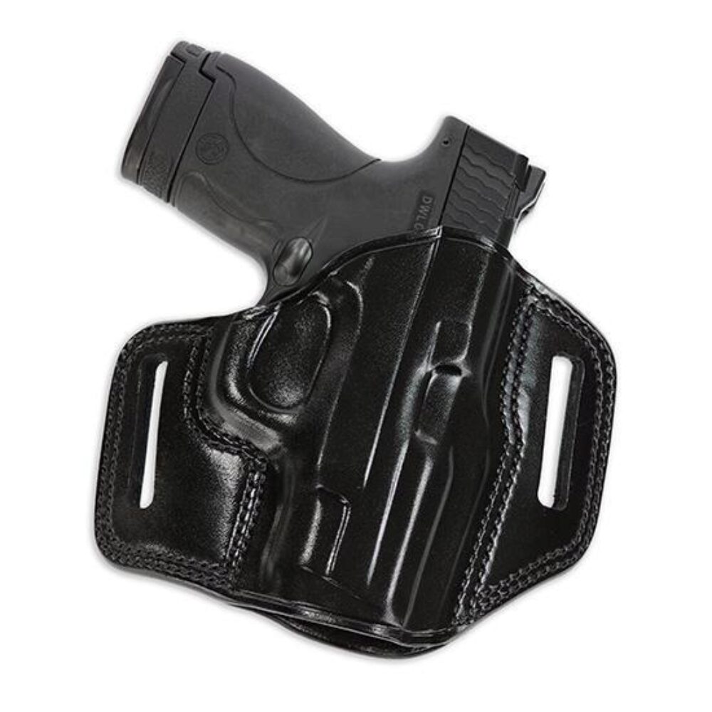 Galco CM800B Combat Master  OWB Black Leather Belt Slide Fits Glo