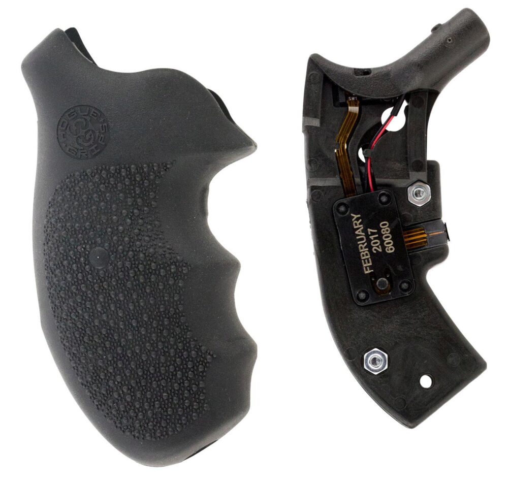 Hogue 60080 OverMolded Red Laser Enhanced Monogrip Black Smith &