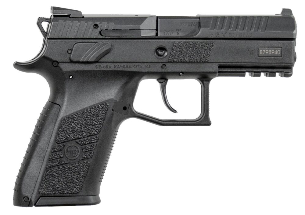 CZ-USA 91086 P-07  9mm Luger 15+1, 3.75 Blued Steel Barrel, Black