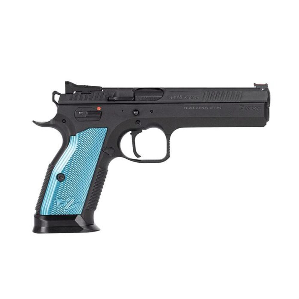 CZ-USA 91220 TS 2  9mm Luger 20+1 5.28 Blued Steel Barrel, Black