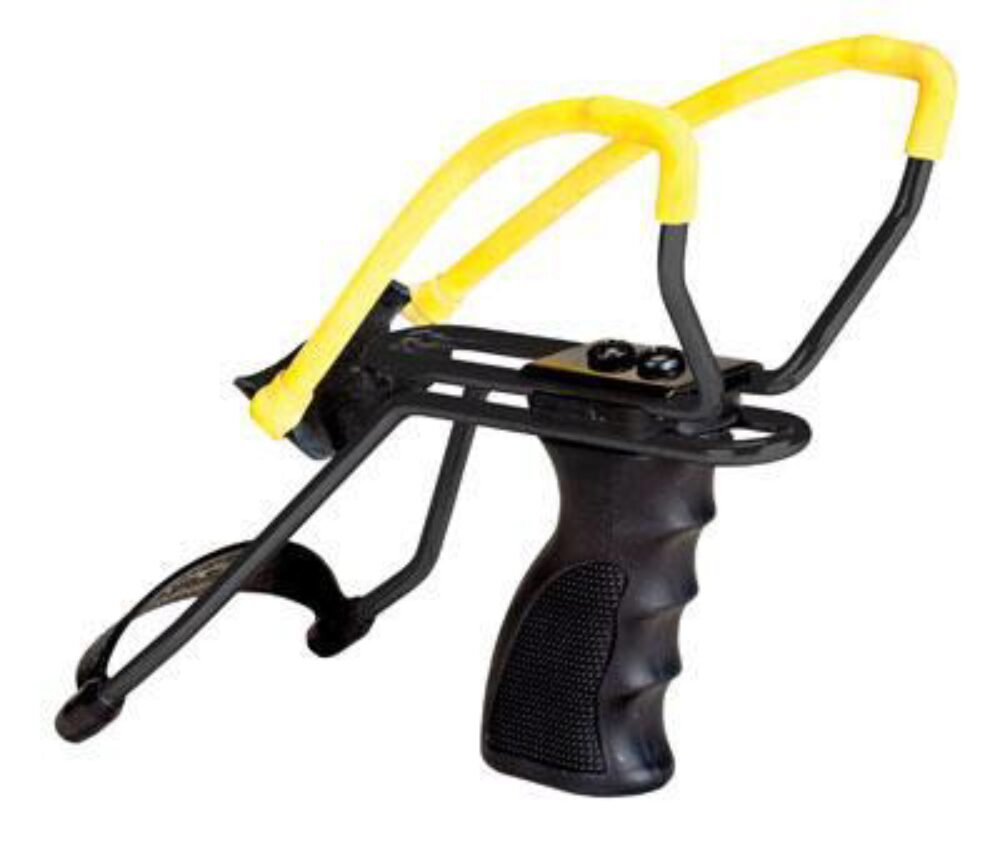 Daisy P51 P51 Slingshot w/ Pistol Grip Yellow Steel Frame Black M