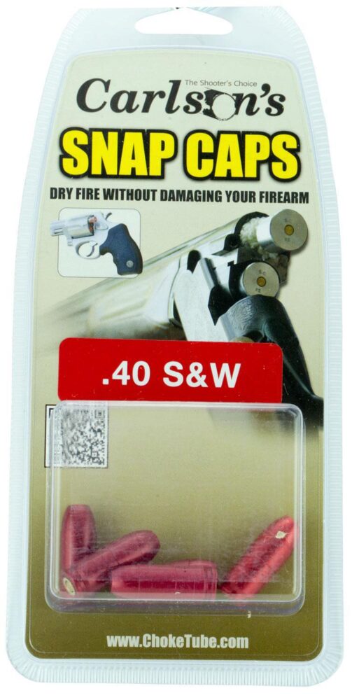 Carlson's Choke Tubes 00064 Snap Cap Pistol 40 S&W Aluminum 5 Pac
