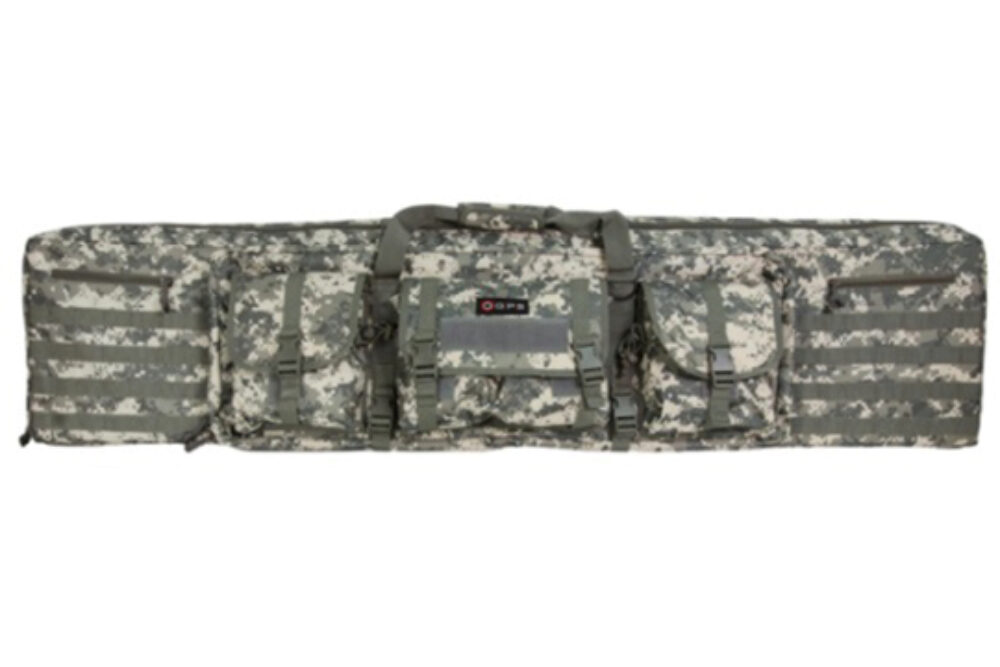 GPS Bags DRC55ACU Double Rifle Case A-TACS AU 600D Polyester w/ 2