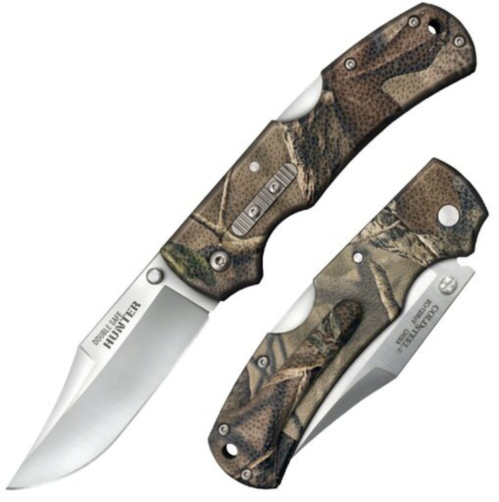 Cold Steel CS23JD Double Safe Hunter 3.50 Folding Plain 8Cr13MoV