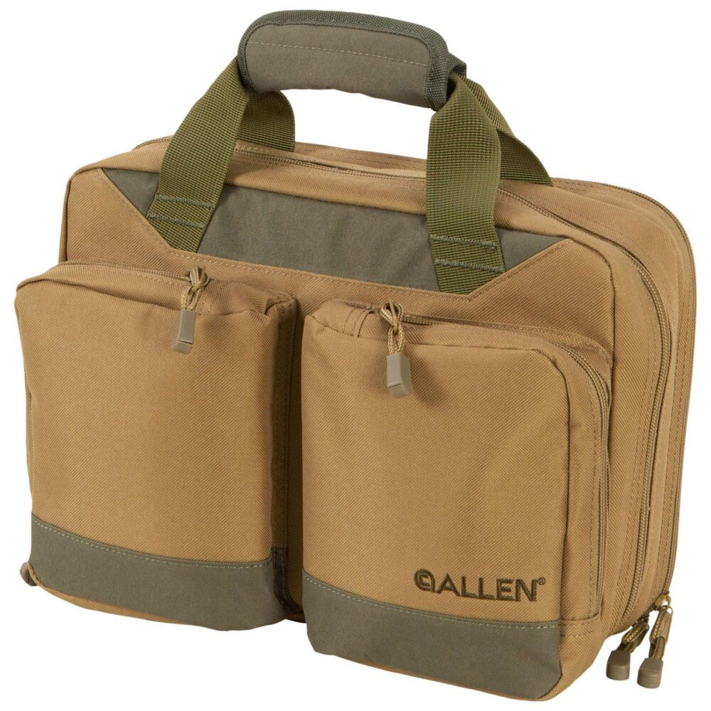 Allen Double Handgun Attache Case- Tan