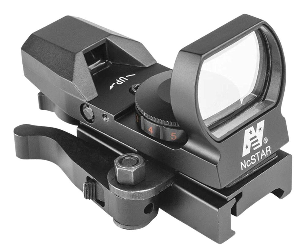 NcStar D4RGBQ Red & Green Reflex Sight with 4 Reticles  Black Ano