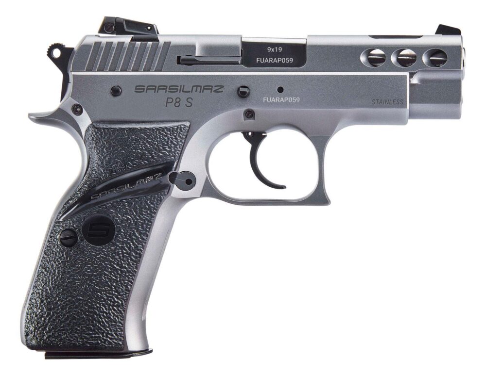SAR USA P8SST P8S Compact 9mm Luger 17+1 3.80 Black Ported Steel
