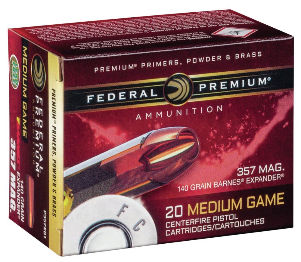 Federal P357XB1 Premium  357 Mag 140 gr Barnes Expander BRX 20 Pe