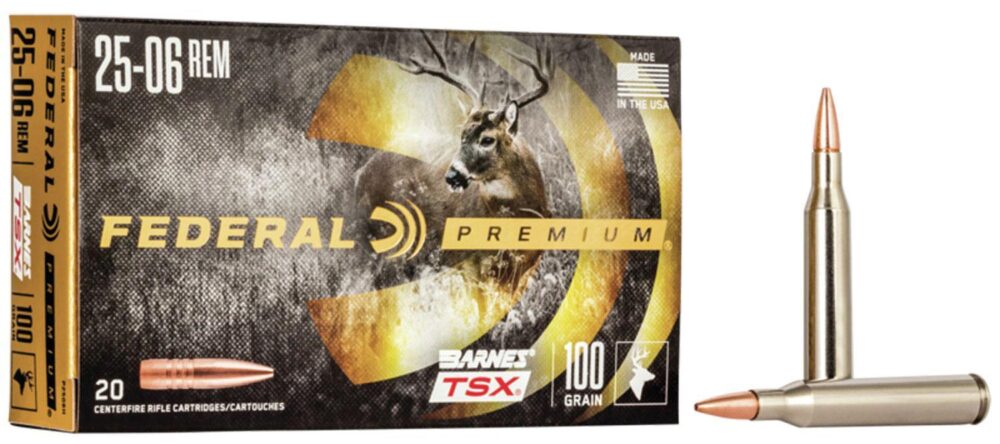 Federal P2506H Premium  25-06 Rem 100 gr Barnes TSX 20 Per Box/ 1