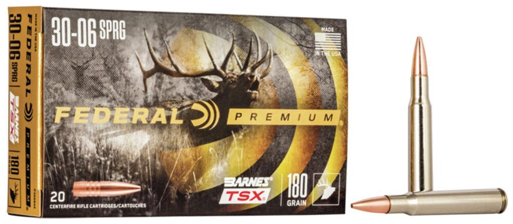 Federal P3006AE Premium  30-06 Springfield 180 gr Barnes TSX 20 P