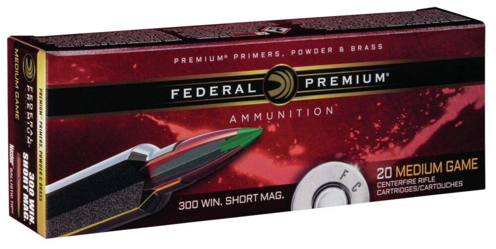 Federal P300WSMB Premium  300 WSM 180 gr Nosler Partition 20 Per