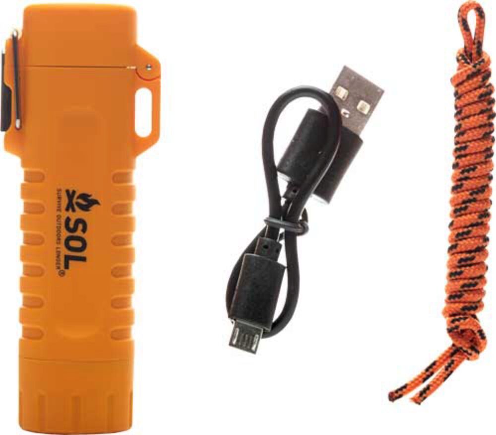 Survive Outdoors Longer  Fire Lite Fuel Free Lighter Orange Inclu