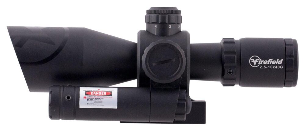 Firefield Barrage Rifle Scope - 2.5-10x40mm Green Laser